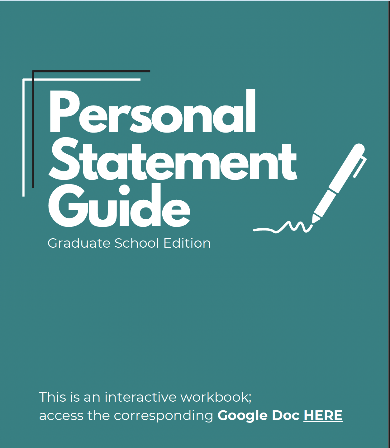 Teal cover of Personal Statement Guide-Graduate School Edition by LBC Career Advisors